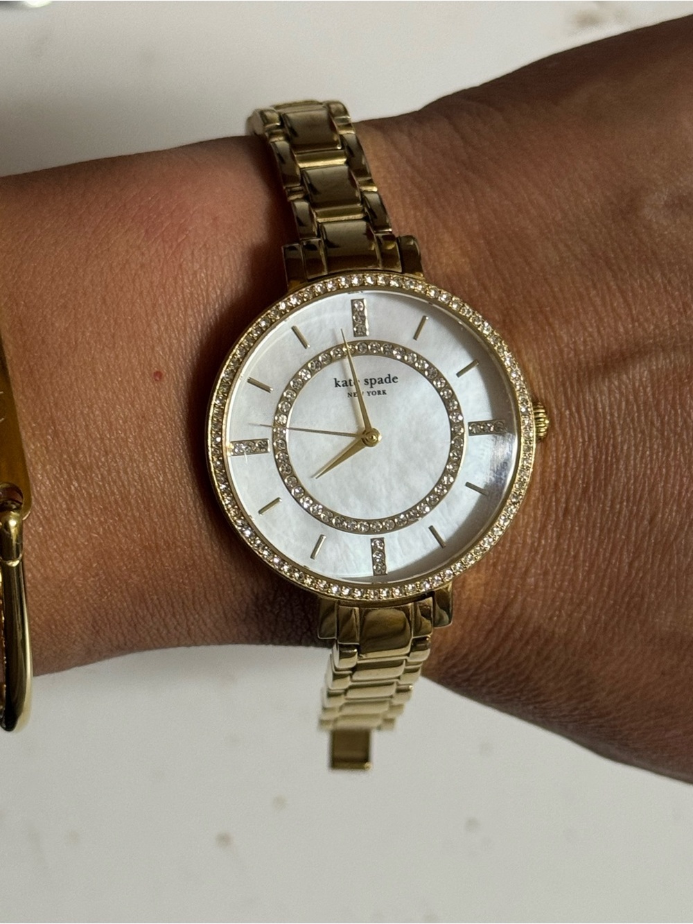 Kate Spade Gold Crystal Accent Women's Watch